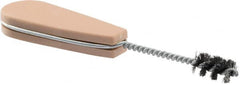 Weiler - 3/8" Diam Helical Tube Brush - 1" Brush Length, 6-1/2" OAL - Exact Tooling