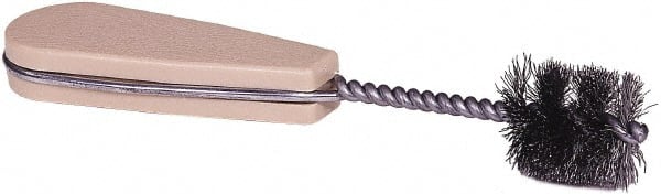 Weiler - 5/8" Diam Helical Tube Brush - 1" Brush Length, 6-1/2" OAL - Exact Tooling