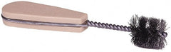 Weiler - 7/8" Diam Helical Tube Brush - 1" Brush Length, 6-1/2" OAL - Exact Tooling