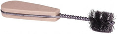 Weiler - 1-1/8" Diam Helical Tube Brush - 1" Brush Length, 6-1/2" OAL - Exact Tooling