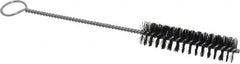 Weiler - 3" Long x 3/4" Diam Nylon Tube Brush - Single Spiral, 8-1/2" OAL, 0.012" Filament Diam, 1/8" Shank Diam - Exact Tooling