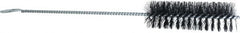 Weiler - 4" Long x 1-1/4" Diam Nylon Tube Brush - Single Spiral, 13" OAL, 0.014" Filament Diam, 5/32" Shank Diam - Exact Tooling