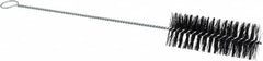 Weiler - 5" Long x 2" Diam Nylon Tube Brush - Single Spiral, 16-3/4" OAL, 0.014" Filament Diam, 3/16" Shank Diam - Exact Tooling