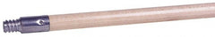 Weiler - 72 x 15/16" Wood Handle for Heavy-Duty Brooms - Threaded Connection, Tan - Exact Tooling