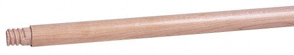 Weiler - 72 x 15/16" Wood Handle for Floor Brushes & Garage Brushes - Threaded Connection, Tan - Exact Tooling