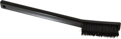 Weiler - 4 Rows x 15 Columns Nylon Scratch Brush - 6-1/2" OAL, 1/2" Trim Length, Plastic Toothbrush Handle - Exact Tooling