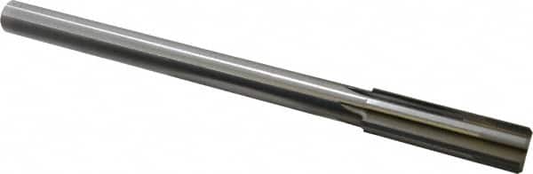 Made in USA - 0.764" Carbide-Tipped 6 Flute Chucking Reamer - Straight Flute, 5/8" Straight Shank, 2-1/2" Flute Length, 9-1/2" OAL - Exact Tooling