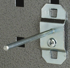 Triton - 3/16" Diam, 1-13/64" Long No Bend Single Rod Pegboard Hook - 1-3/4" Projection, Steel - Exact Tooling
