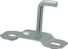 Triton - 3/16" Diam, 1" Long Single Angled End Pegboard Hook - 1-1/4" Projection, 90° Bend, 5/8" Bend Length, Steel - Exact Tooling