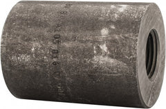 Made in USA - Size 1 x 1/2", Class 3,000, Forged Carbon Steel Black Pipe Reducing Coupling - 3,000 psi, Threaded End Connection - Exact Tooling
