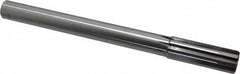 Made in USA - 1" Carbide-Tipped 8 Flute Chucking Reamer - Straight Flute, 7/8" Straight Shank, 2-3/4" Flute Length, 10-1/2" OAL - Exact Tooling