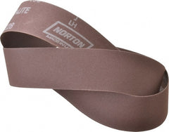 Norton - 2" Wide x 48" OAL, 150 Grit, Aluminum Oxide Abrasive Belt - Aluminum Oxide, Very Fine, Coated, Series R228 - Exact Tooling