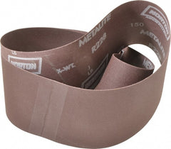 Norton - 4" Wide x 54" OAL, 150 Grit, Aluminum Oxide Abrasive Belt - Aluminum Oxide, Very Fine, Coated, Series R228 - Exact Tooling