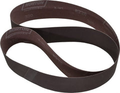 Norton - 2" Wide x 48" OAL, 320 Grit, Aluminum Oxide Abrasive Belt - Aluminum Oxide, Extra Fine, Coated, Series R228 - Exact Tooling