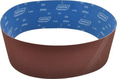 Norton - 6" Wide x 48" OAL, 80 Grit, Ceramic Abrasive Belt - Ceramic, Medium, Coated, Y Weighted Cloth Backing, Series R984 - Exact Tooling
