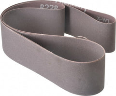 Norton - 2" Wide x 60" OAL, 240 Grit, Aluminum Oxide Abrasive Belt - Aluminum Oxide, Very Fine, Coated, Series R228 - Exact Tooling