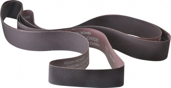 Norton - 2" Wide x 132" OAL, 100 Grit, Aluminum Oxide Abrasive Belt - Aluminum Oxide, Fine, Coated, Series R228 - Exact Tooling