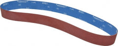 Norton - 2" Wide x 48" OAL, 80 Grit, Ceramic Abrasive Belt - Ceramic, Medium, Coated, Y Weighted Cloth Backing, Series R981 - Exact Tooling