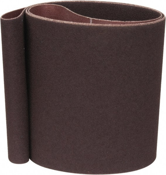 Norton - 4" Wide x 48" OAL, 80 Grit, Aluminum Oxide Abrasive Belt - Aluminum Oxide, Medium, Coated, Series R228 - Exact Tooling