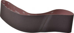 Norton - 4" Wide x 48" OAL, 100 Grit, Aluminum Oxide Abrasive Belt - Aluminum Oxide, Fine, Coated, Series R228 - Exact Tooling