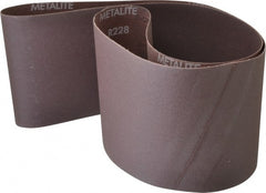 Norton - 6" Wide x 60" OAL, 220 Grit, Aluminum Oxide Abrasive Belt - Aluminum Oxide, Very Fine, Coated, Series R228 - Exact Tooling