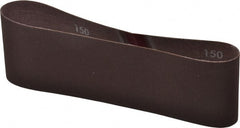 Norton - 3" Wide x 21" OAL, 150 Grit, Aluminum Oxide Abrasive Belt - Aluminum Oxide, Very Fine, Coated, Series R228 - Exact Tooling