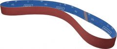 Norton - 2" Wide x 60" OAL, 60 Grit, Ceramic Abrasive Belt - Ceramic, Medium, Coated, Y Weighted Cloth Backing, Series R981 - Exact Tooling