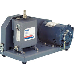 Welch - Rotary Vane-Type Vacuum Pumps; Horsepower: 0.33 ; Voltage: 115/230V ; Cubic Feet per Minute: 1.20 ; Length (Decimal Inch): 17.0000 ; Width (Decimal Inch): 9.0000 ; Height (Inch): 10 - Exact Tooling