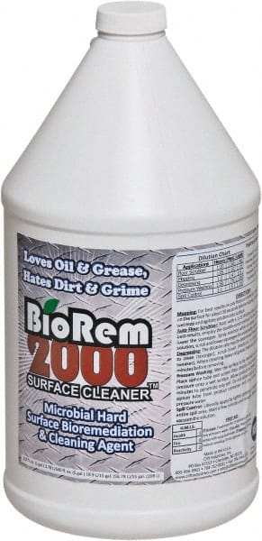 BioRem 2000 - 1 Gal Bottle All-Purpose Cleaner - Liquid, Odor-Free - Exact Tooling