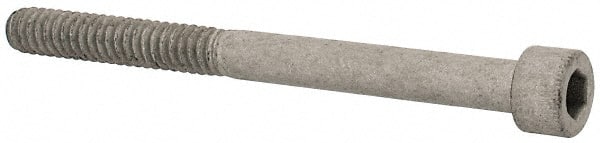 Armor Coat - #10-24 UNC Hex Socket Drive, Socket Cap Screw - Alloy Steel, Armor Coat Finish, Partially Threaded, 2-1/4" Length Under Head - Exact Tooling