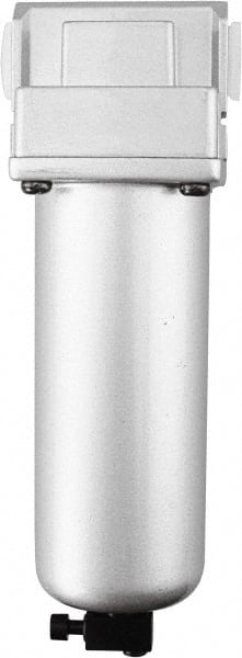 PRO-SOURCE - 1" Port, 10.43" High x 3.54" Wide, Heavy-Duty FRL Filter with Aluminum Bowl & Manual Drain - 230 SCFM, 290 Max psi, 140°F Max, Modular Connection, 5.6 oz Bowl Capacity - Exact Tooling