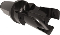 Allied Machine and Engineering - 22 to 24mm Diam, Straight Shank, 25.4mm Body Shank Diam, Combo Chamfer and Countersink Drill - TCMT 110204 Insert, 117.87mm OAL - Exact Tooling