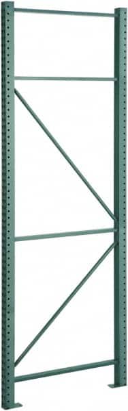 Steel King - 29,000 Lb Capacity Heavy-Duty Framing Upright Pallet Rack Seismic - 3" Wide x 240" High x 42" Deep, Green - Exact Tooling