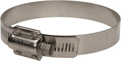 IDEAL TRIDON - SAE Size 412, 3-1/4 to 4-1/8" Diam, Stainless Steel High Torque Worm Drive Clamp - 5/8" Wide, Material Grade 304, Series 60 - Exact Tooling
