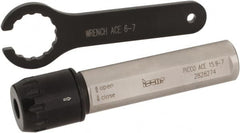 Iscar - 0.276" ID x 5/8" OD Boring & Grooving Bar Holders - 3.346" OAL, 0.57" Head Diam, Through Coolant, Series PICCO - Exact Tooling