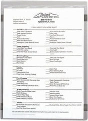 C-LINE - 15 Piece Clear Shop Ticket Holder - 11" High x 8-1/2" Wide - Exact Tooling
