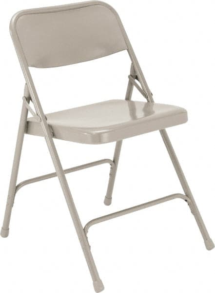 NPS - 18-1/4" Wide x 20-1/4" Deep x 29-1/2" High, Steel Standard Folding Chair - Gray - Exact Tooling