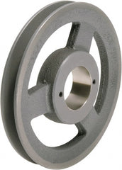 TB Wood's - 1 Groove, 1/2 to 1-1/2 Bore Diam, 10-1/4" Outside Diam, QD Bushed V Belt Sheave - 9.5 A Diam Belt Pitch - Exact Tooling