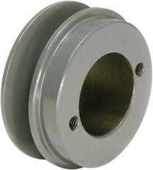 TB Wood's - 1 Groove, 1/2 to 1-1/2 Bore Diam, 3.55" Outside Diam, QD Bushed V Belt Sheave - 2.8 A Diam Belt Pitch - Exact Tooling