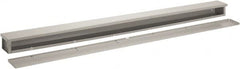 nVent Hoffman - 6" High x 6" Wide x 72" Long, Solid Wall Wire Duct - Gray, Slip-on Cover, Steel - Exact Tooling