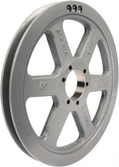 TB Wood's - 1 Groove, 1/2 to 1-15/16 Bore Diam, 13.95" Outside Diam, QD Bushed V Belt Sheave - 13.2 A Diam Belt Pitch - Exact Tooling