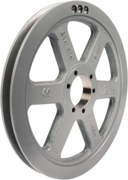 TB Wood's - 1 Groove, 1/2 to 2-1/2 Bore Diam, 19" Outside Diam, QD Bushed V Belt Sheave - 19.00 3V Diam Belt Pitch - Exact Tooling