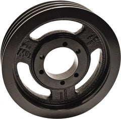 TB Wood's - 3 Groove, 1/2 to 2-1/2 Bore Diam, 13.95" Outside Diam, QD Bushed V Belt Sheave - 13.2 A Diam Belt Pitch - Exact Tooling