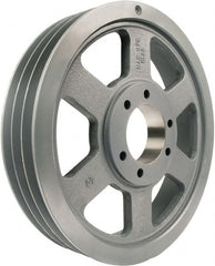 TB Wood's - 3 Groove, 7/8 to 3-1/2 Bore Diam, 16.4" Outside Diam, QD Bushed V Belt Sheave - 16.00 C Diam Belt Pitch - Exact Tooling