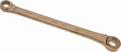 Ampco - 1/2" x 9/16" 12 Point Offset Box Wrench - Double End, 9-1/2" OAL, Aluminum Bronze - Exact Tooling