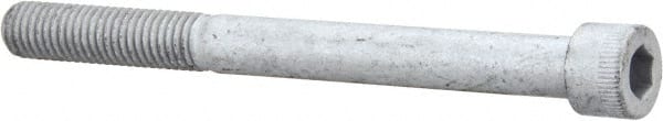 Armor Coat - 1/2-13 UNC Hex Socket Drive, Socket Cap Screw - Alloy Steel, Armor Coat Finish, Partially Threaded, 5-1/2" Length Under Head - Exact Tooling