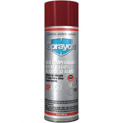 Sprayon - 8 oz Automotive Gasket Sealant - 122°F Max, Red, Comes in Aerosol Can - Exact Tooling