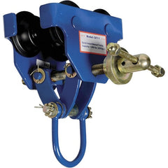 Vestil - 0.5 Ton Capacity Quick Install Manual Trolley - 3" to 5" Flange Width - Exact Tooling
