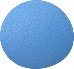 Norton - 12" Diam, 36 Grit Zirconia Alumina Adhesive PSA Disc - Very Coarse, Blue, Y Weighted Cloth Backing, Flexible - Exact Tooling