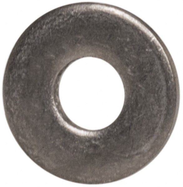 Made in USA - #0 Screw, Grade 300 Stainless Steel Standard Flat Washer - 0.078" ID x 0.188" OD, 0.016" Thick, Passivated Finish, Meets Military Specifications - Exact Tooling